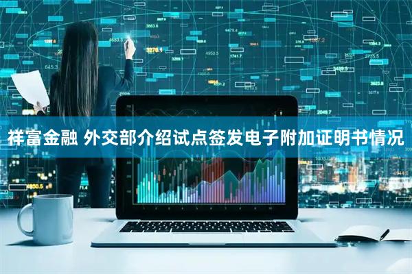 祥富金融 外交部介绍试点签发电子附加证明书情况