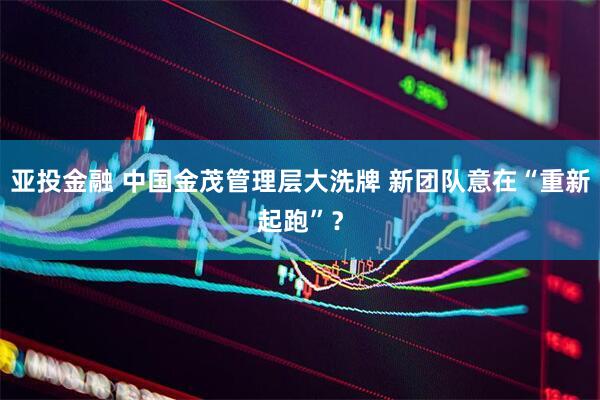 亚投金融 中国金茂管理层大洗牌 新团队意在“重新起跑”？
