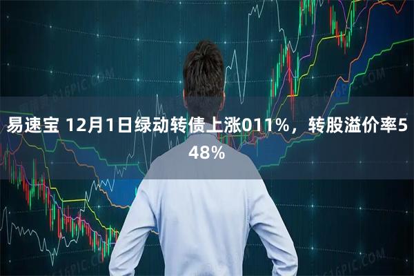 易速宝 12月1日绿动转债上涨011%，转股溢价率548%