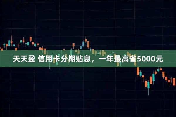 天天盈 信用卡分期贴息，一年最高省5000元